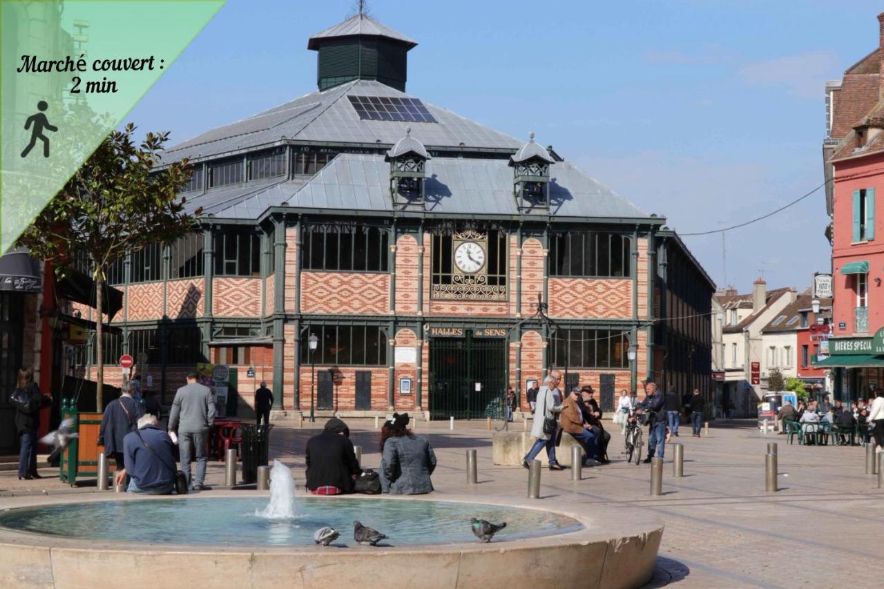 Coeur De Ville I 50M² I Netflix I Lit Queen Size Sens Exterior photo